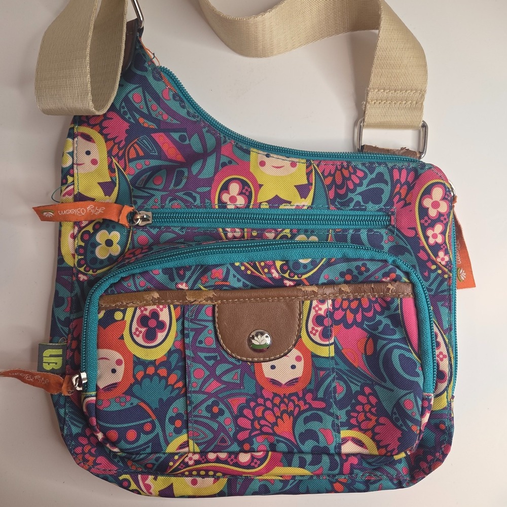 Lily Bloom Purse Cristina Doll Crossbody Bag Colorful Print
